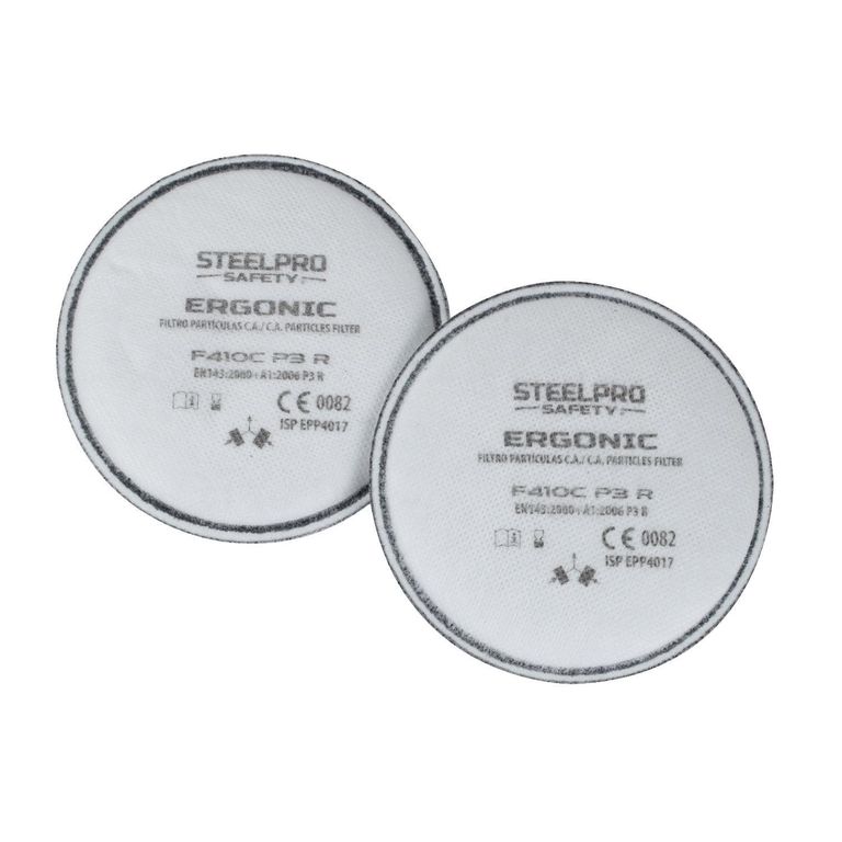 Filtro Ergonic F410C P3 R Partículas C/CA Niveles Molestos VO Par Tipo Disco