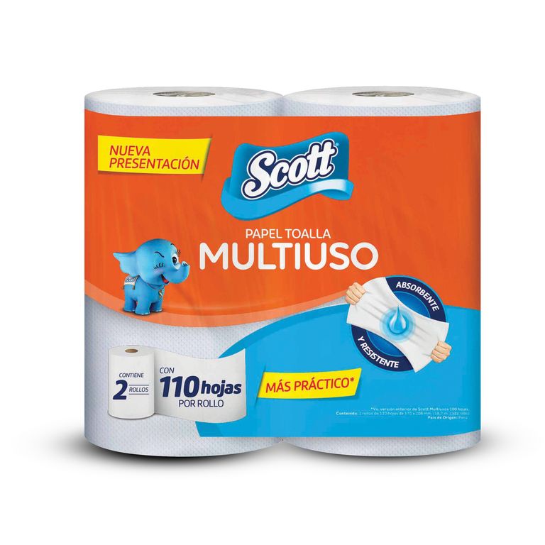 Scott Papel Toalla Multiuso x2