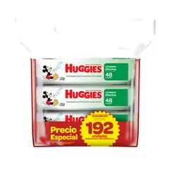 HUGGIES - Toallitas Húmedas Limpieza Efectiva x192
