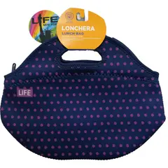 undefined - Lonchera Neopreno Morado con Puntos