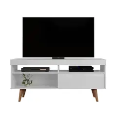 undefined - Mesa para TV hasta 65'' Lima - Blanco