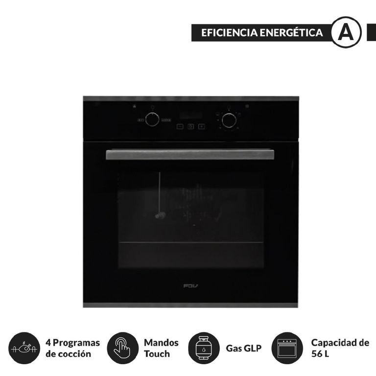 Horno a Gas GLP Black 70L