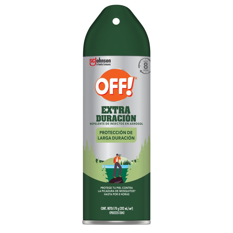 Off Repelente de Insectos en Aerosol Extra Duración 170g
