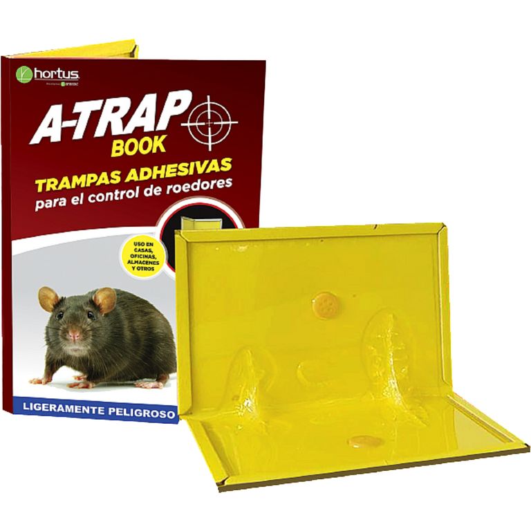 A-TRAP Book Trampa Adhesiva para Control de Roedores