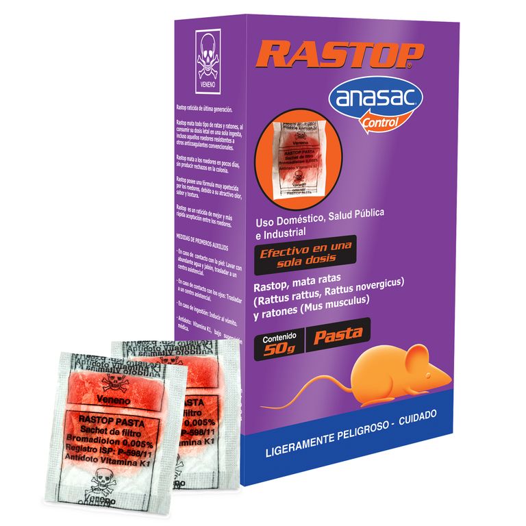 Rastop Pasta Elimina Roedores 50g
