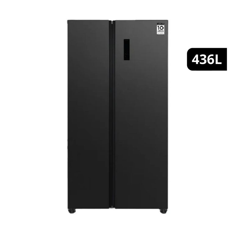 Refrigeradora FDV 436L Side By Side 2 Puertas Slim Black