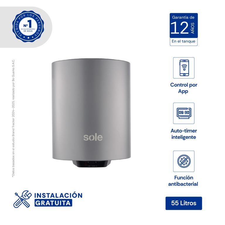 Terma Eléctrica Sole Genius Wifi 55 Litros