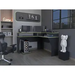 TUHOME - Escritorio Gamer L Guma Verde