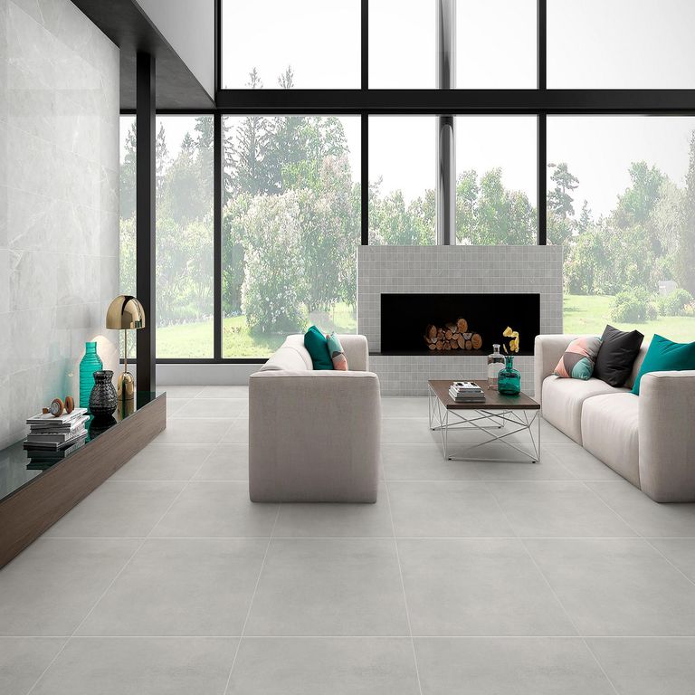 Gres andine blanco 60X60cm 1.44 m2 para piso y pared