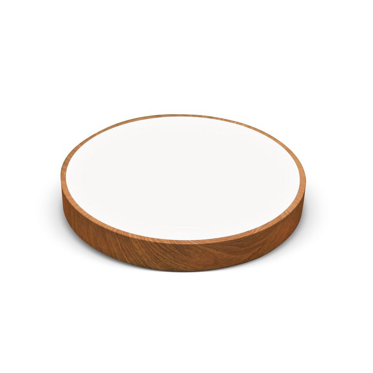 Plafón Borde Madera 3 Luces 48W