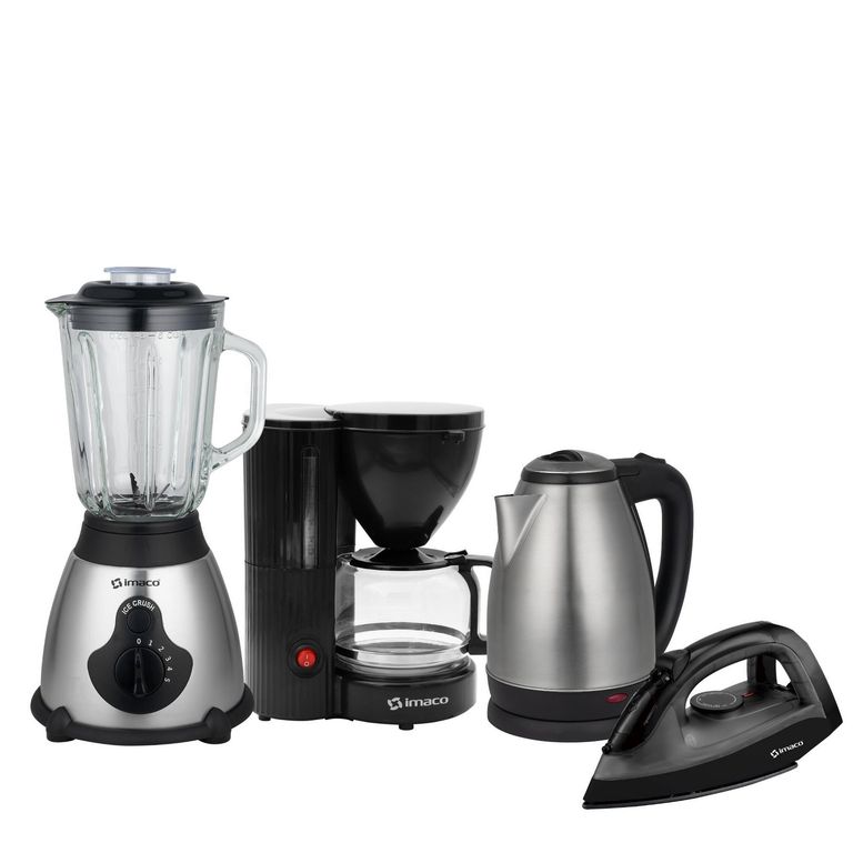 Combo Licuadora + Hervidor + Cafetera + Plancha