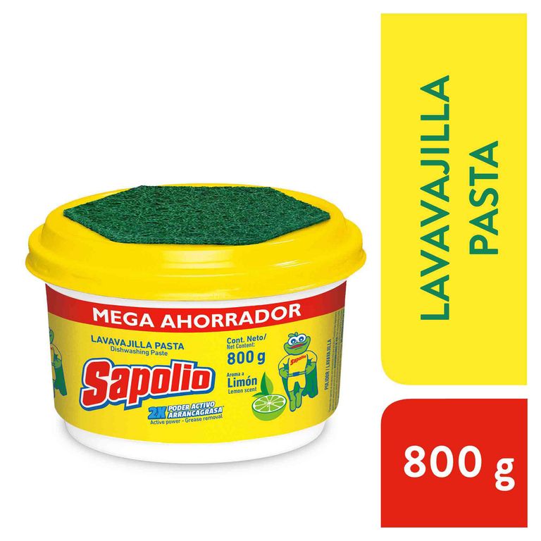 Lavavajilla en Pasta Limón Sapolio 800g