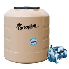 undefined - Tanque Plus + 1100L Gdpv Rotoplas + Electrobomba Centrifuga Pedrollo CPM620 1 HP 100 L/min