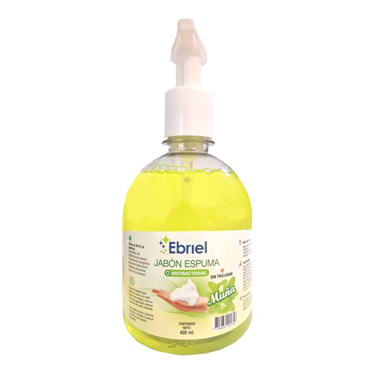 Jabón Espuma Antibacterial Muña 400ml