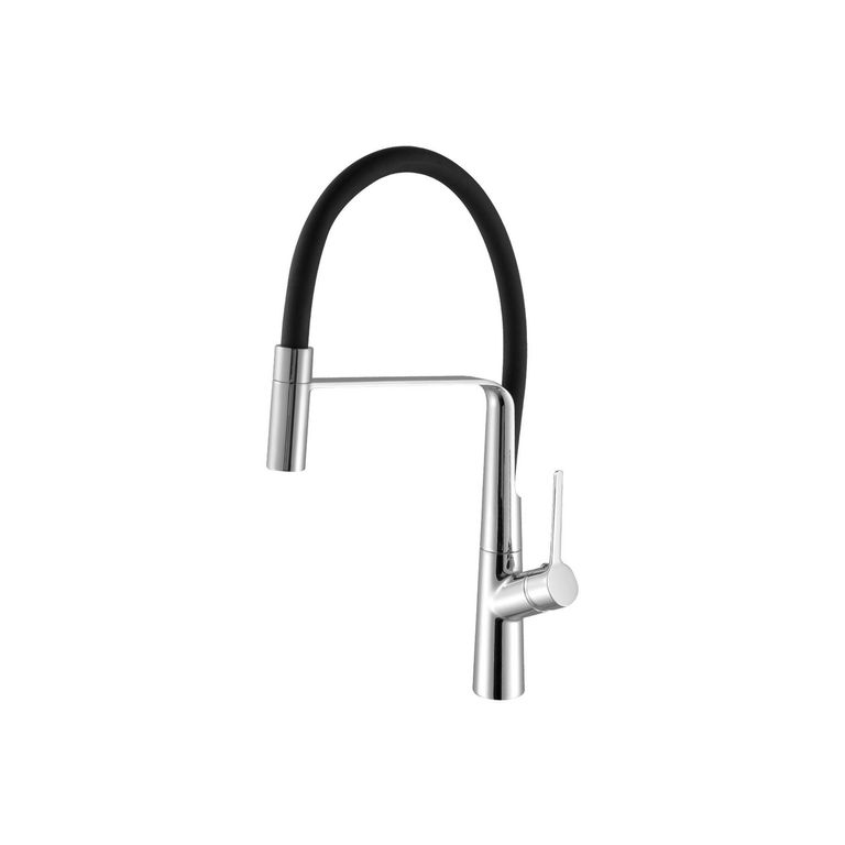 Monomando de Mueble Cartagena con Pico Flexible Negro