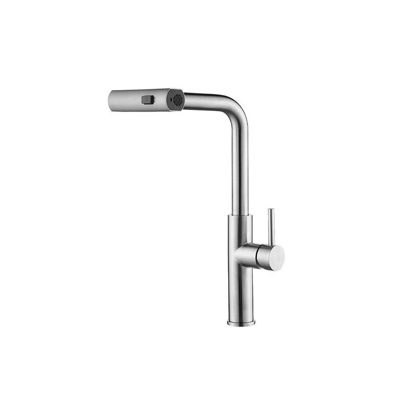 Monocomando de Mueble Inoxidable con Pico Extraíble Satinado