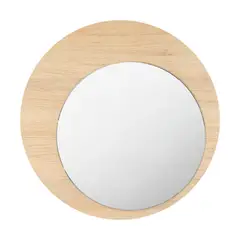 TUHOME - Espejo Ovalado Ary Madera 60cm