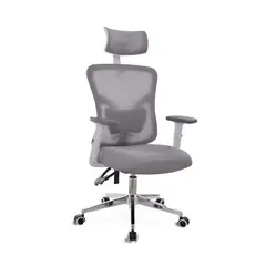 BONNO - Silla de Escritorio Fone Ultra con Cabecero Gris Bonno