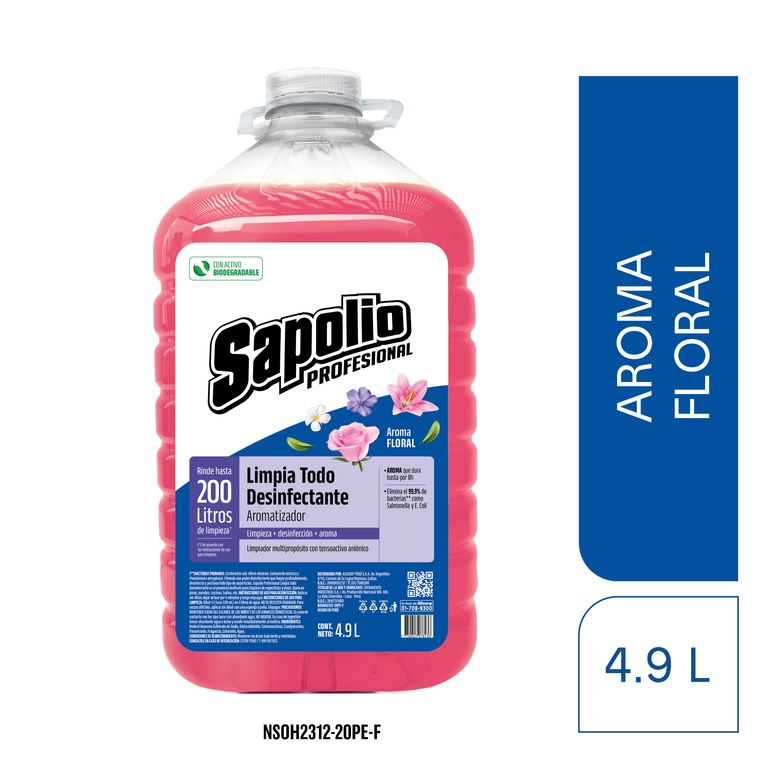 Limpiatodo Sapolio Floral 4.9L