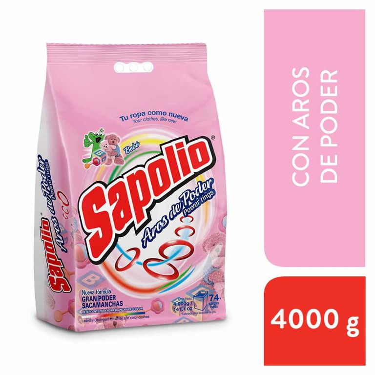 Detergente Sapolio Bebé 4Kg