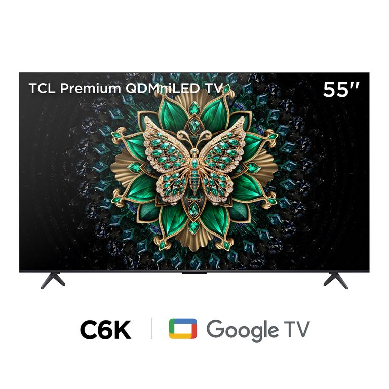 Televisor Smart TV TCL 55" 4K QLED Google TV 55C6K