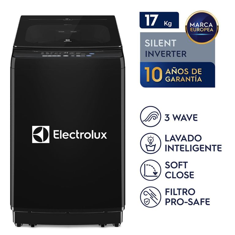 Lavadora Inverter 17kg Negro EWIJ17F2XSYB