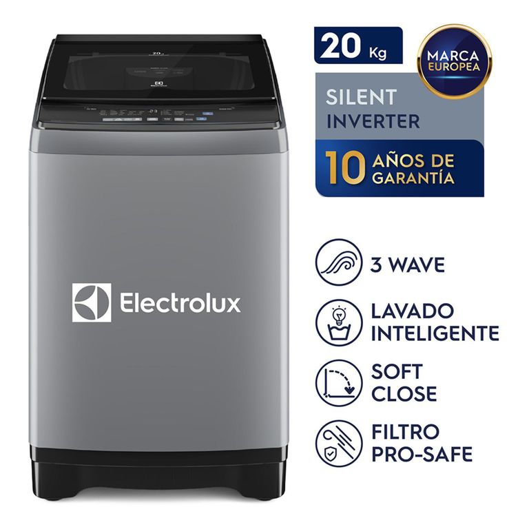 Lavadora Inverter 20kg Gris EWIJ20F2XSYG