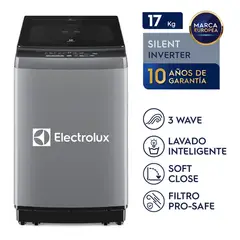 Electrolux - Lavadora Inverter 17kg Gris EWIJ17F2XSYG