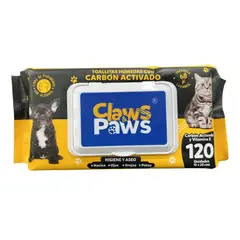 CLAWS & PAWS - Toallitas Húmedas Carbón 120unds