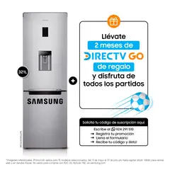 SAMSUNG - Refrigeradora Samsung 321L Bottom Freezer 2 Puertas RB33J3830SA/PE