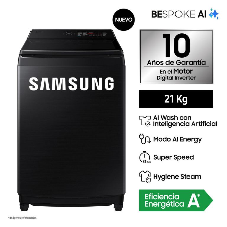 Lavadora Samsung WA80F21B9BPE