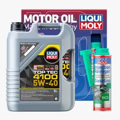 LIQUI MOLY - Pack Aceite para Motor 5W40 Top Tec + Limpiador de Inyectores