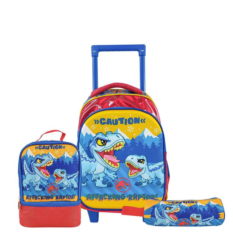 Set Mochila con Ruedas Kids Jurassic World