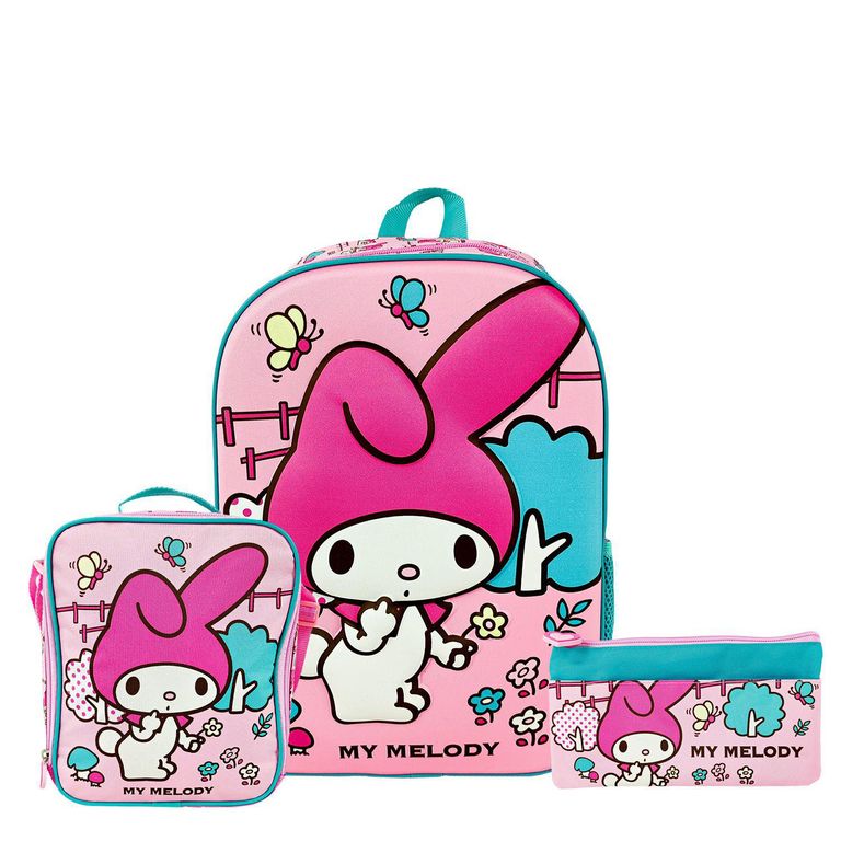 Set Mochila 2 Bolsillos My Melody Rosado