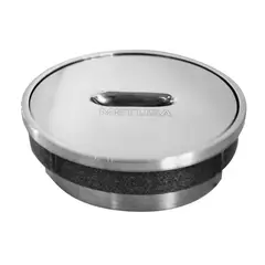 METUSA - Registro redondo de 4 pulgadas en acero inoxidable