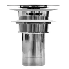 METUSA - Desagüe XL Push Ultrainox 13” con Rebose