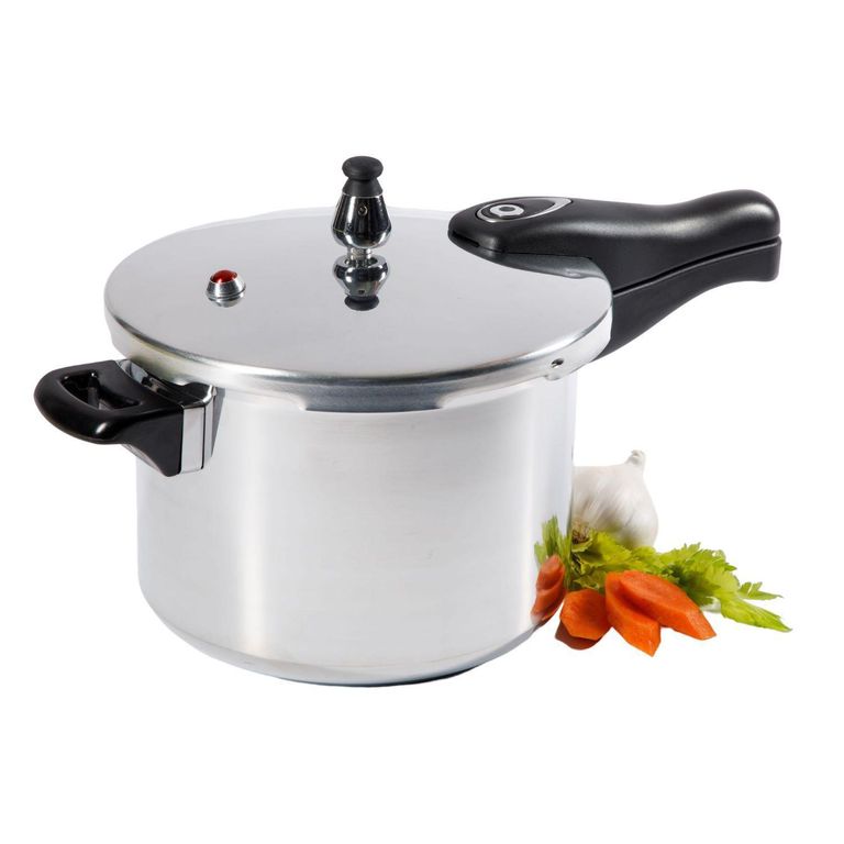 Olla a Presión de Aluminio Brissago Plateado 5L