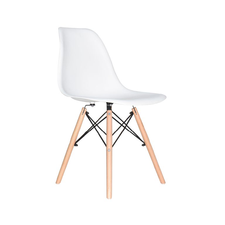 Silla Diseño Eames Be Bonno Blanco