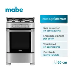 MABE - Cocina de Pie a Gas 4 Hornillas CMP6020FG1 Inox