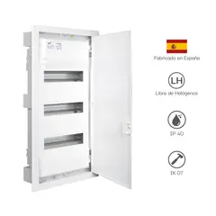 SOLERA - TABLERO METALBOX DE DISTRIBUCION EMPOTRABLE 42 ELEMENTOS IP40 IK07