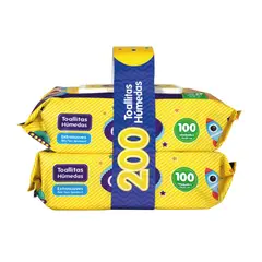 TUINIES - Toallitas Húmedas Baby Gardy Extra Suave 2x100und