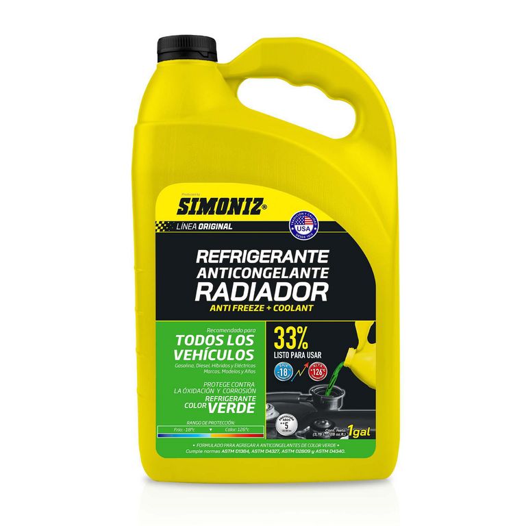 Refrigerante Radiador 33% Verde 1 Galón