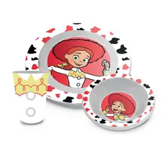 DISNEY - Set de Melamine Personaje Jessy Vaquera