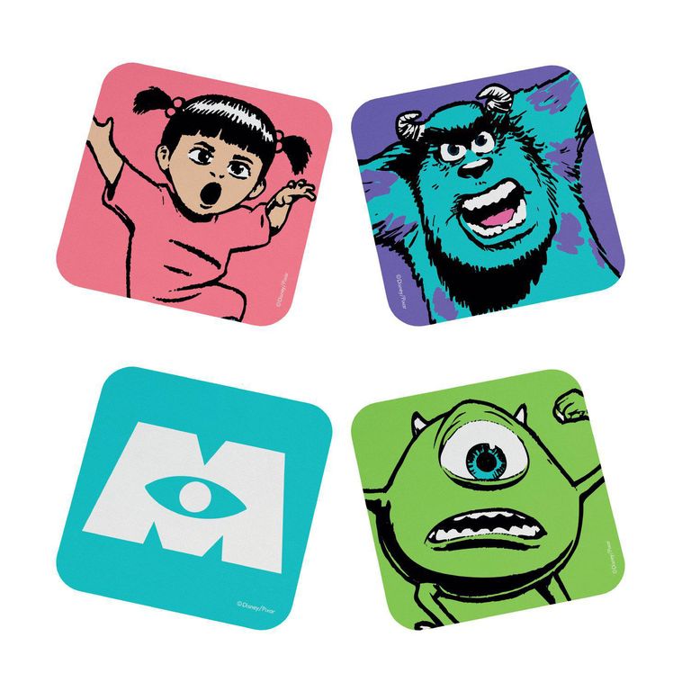Set 4 Posavasos Monsters Inc