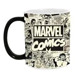 DISNEY - Taza Marvel Comics Negro 500ml