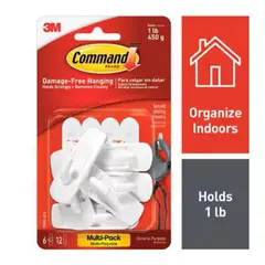 3M - Gancho Command pequeño x6