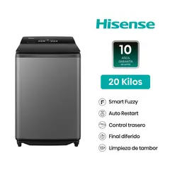 Hisense - Lavadora 20kg Hisense Carga Superior WT3I2023UT