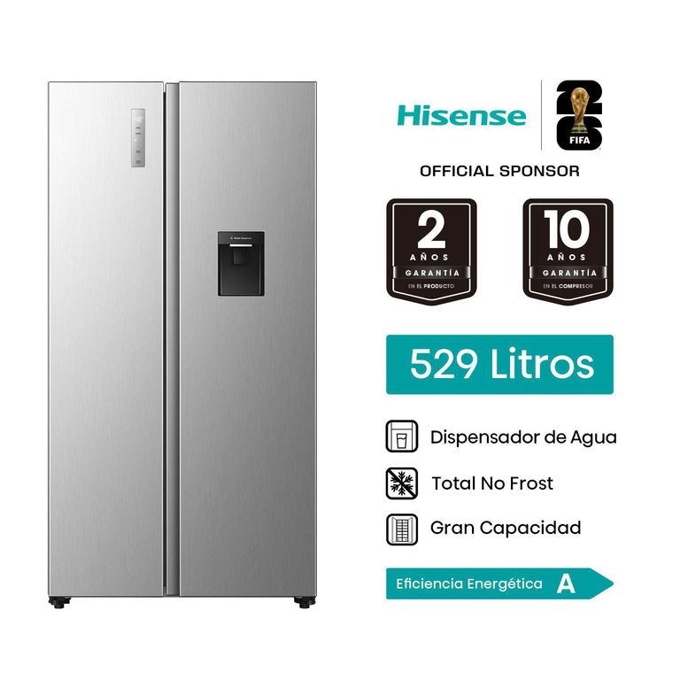 Refrigeradora Hisense 529L Side By Side 2 Puertas RS3P558NMCA