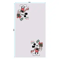 DISNEY - Set De 2 Secadores Mickey y Minnie Rojo y Blanco