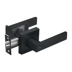 TRAVEX - Cerradura de Manija Dormitorio Liza Negro Mate